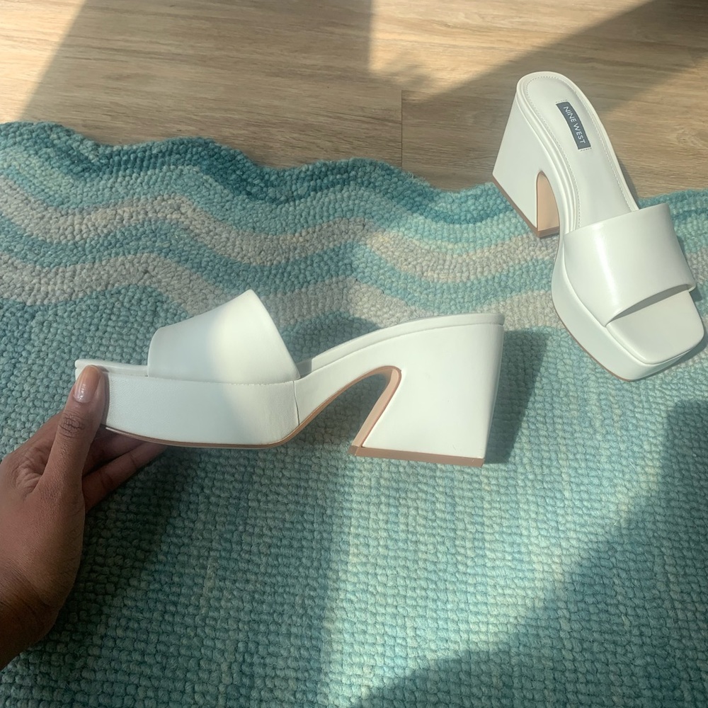 NINE WEST platform sandals